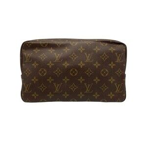 LOUIS VUITTON Authentic Brown Monogram Clutch Bag